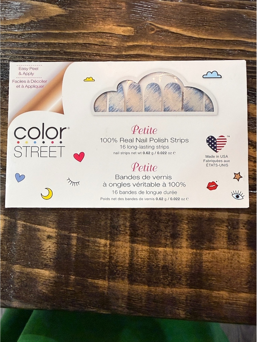 Color Street Petite Strips | Strike a Froze | Shimmery Silver & Icy Blue Retired
